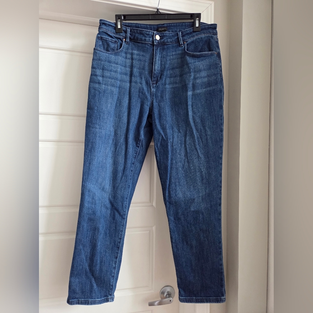 Ann Taylor Dark Blue Straight Leg Jeans